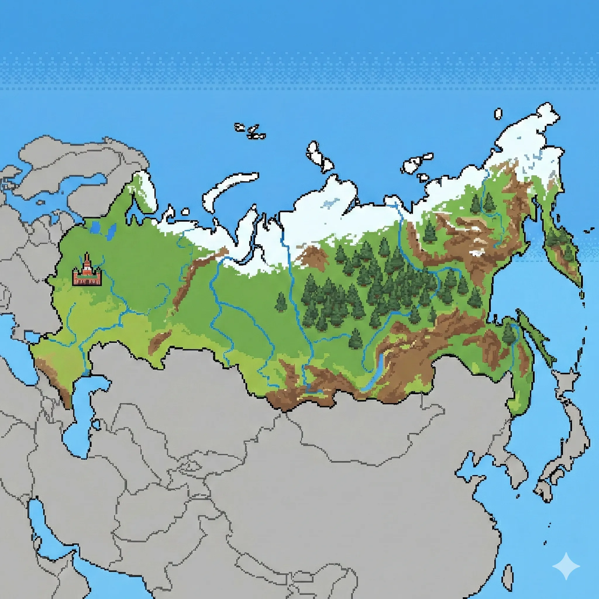 Mapa de Rusia