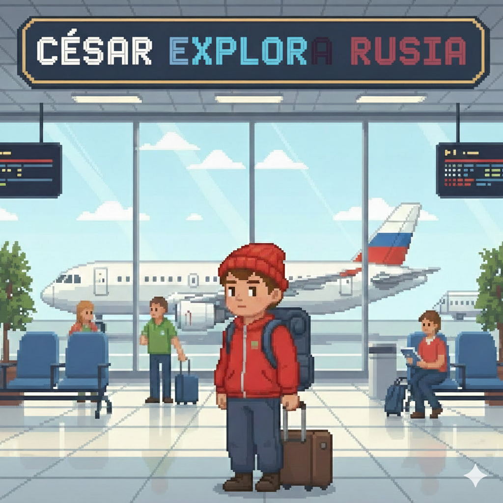César en el aeropuerto
